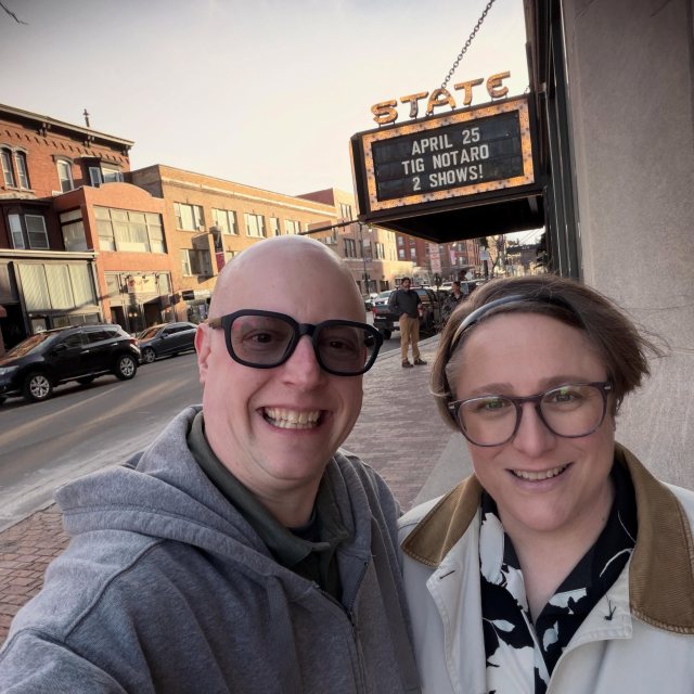 Date night and proof of life. #tignotaro