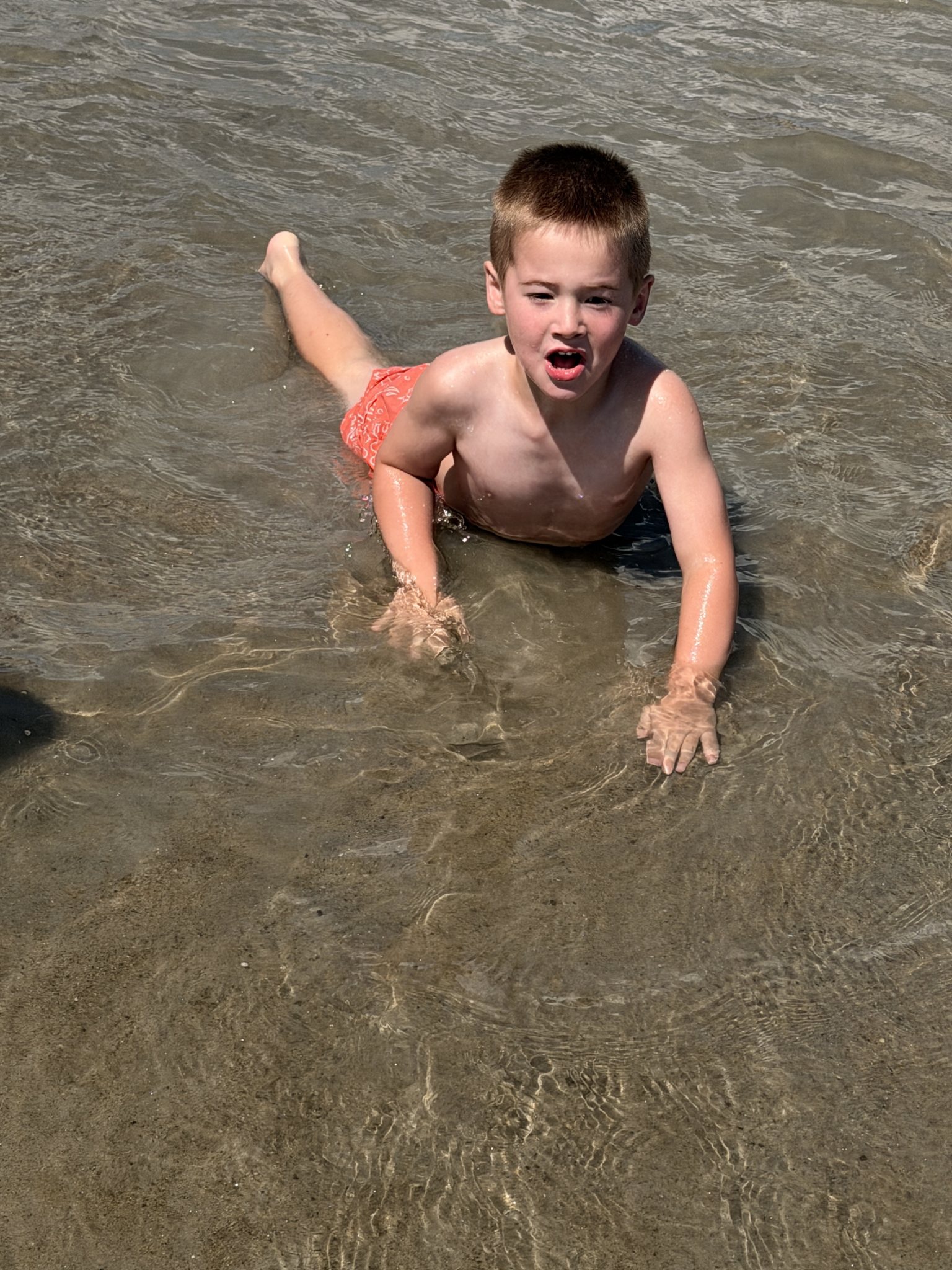 Photo from a beach day and Odin's 2nd birthday