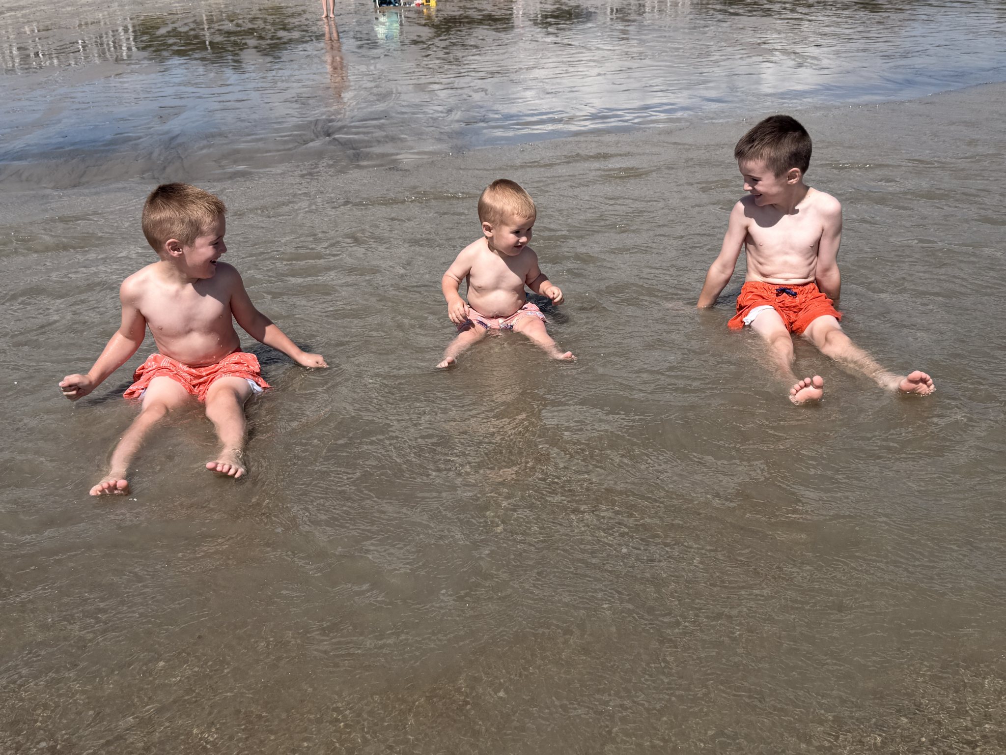 Photo from a beach day and Odin's 2nd birthday