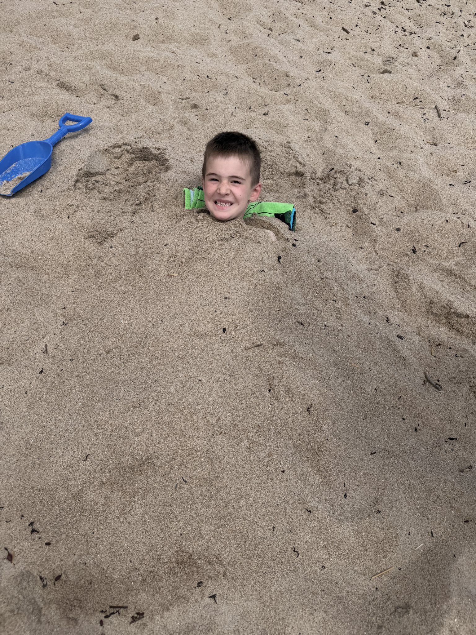 Photo from a beach day and Odin's 2nd birthday