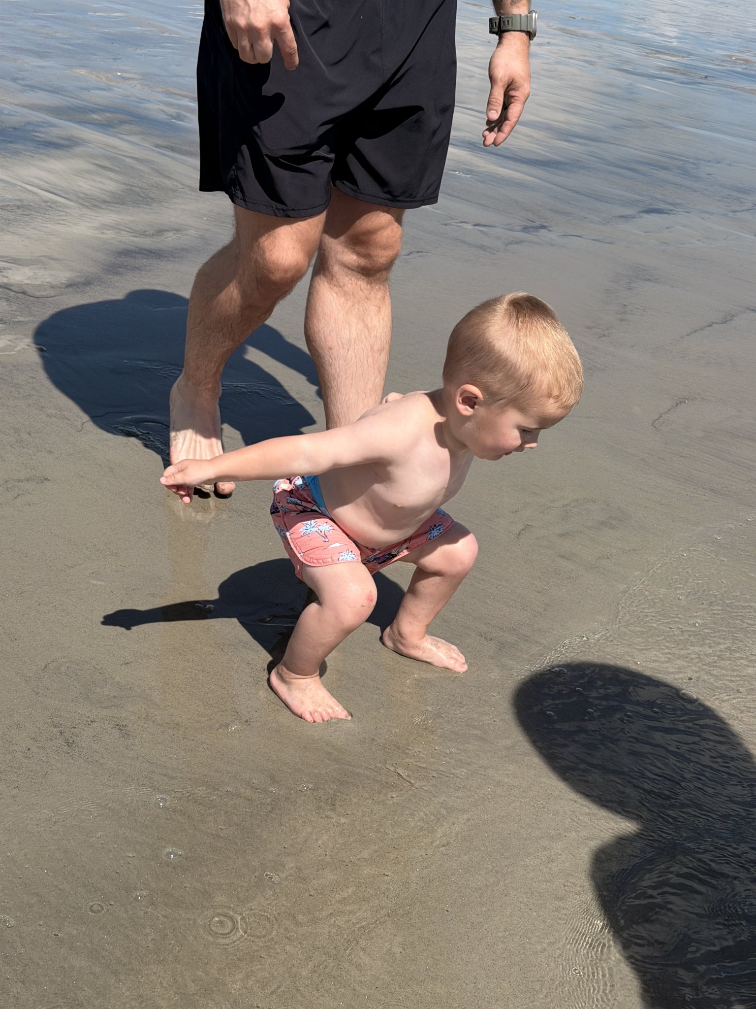 Photo from a beach day and Odin's 2nd birthday