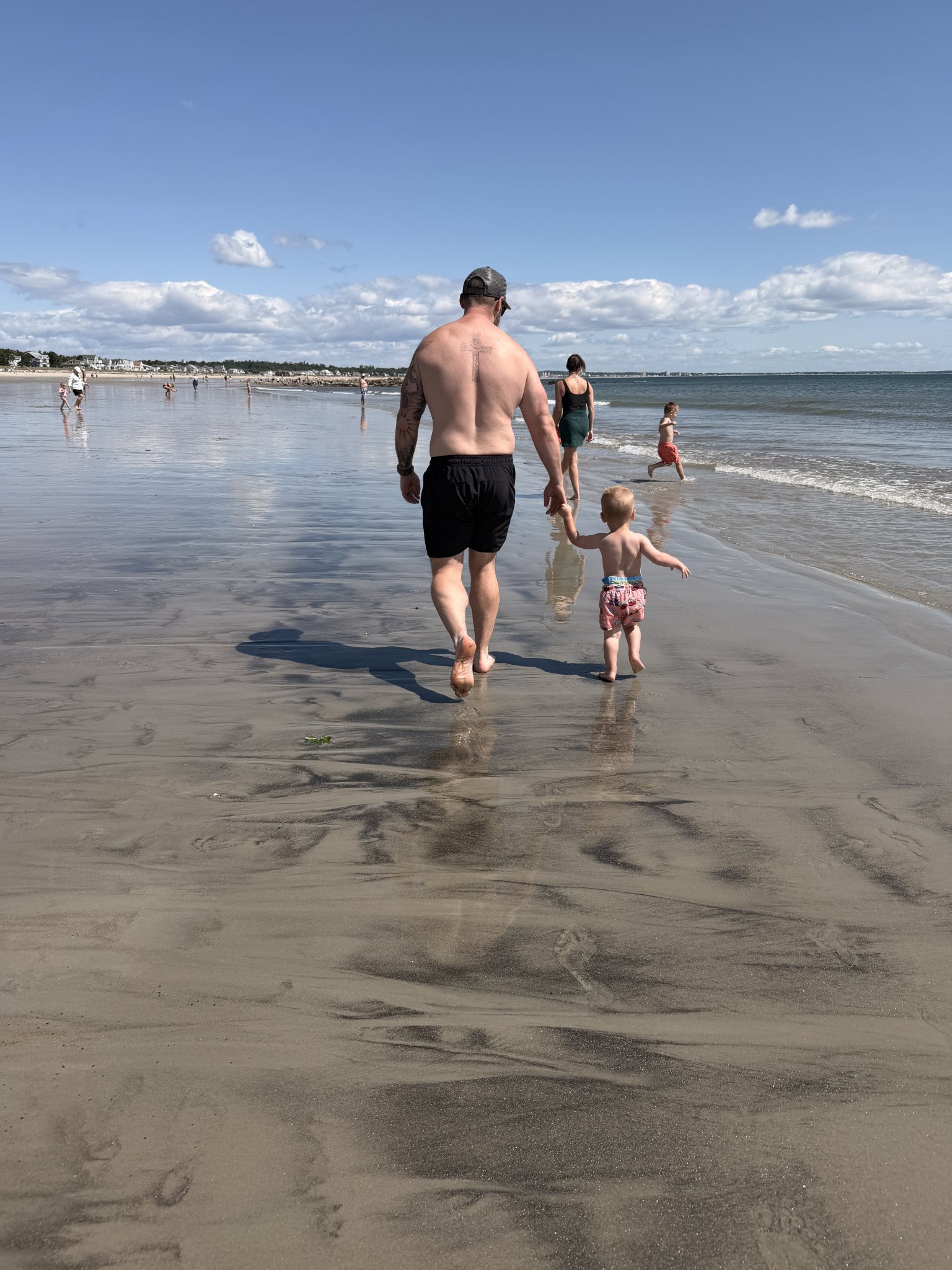 Photo from a beach day and Odin's 2nd birthday