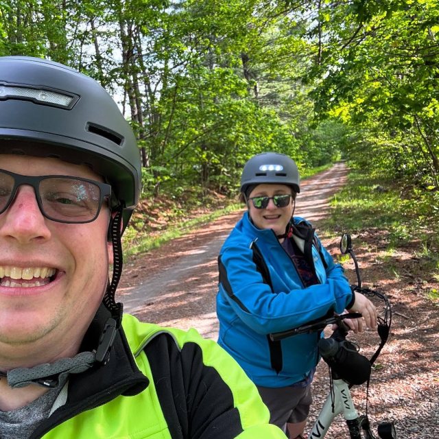 We did it. Got back on the bikes and road 8 miles today. I have some new muscle areas that don’t hurt before - but it w…